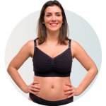 Carriwell podprsenka bezešvá bavlněná s klipem ke kojení černá – Zboží Dáma