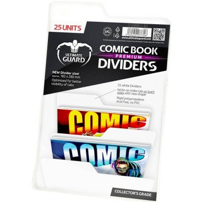 Ultimate Guard Oddělovače na komiksy Premium Comic Book (UG), 25 ks, bílá – Zboží Mobilmania
