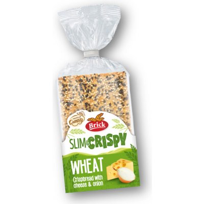 Brick Slim&Crispy Pšeničné křehké plátky se sýrem a cibulí 130 g – Sleviste.cz
