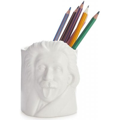 BALVI Stojánek na tužky Albert Einstein 27220, bílý – Zboží Mobilmania