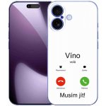 mmCase na iPhone 17 - víno volá bílé pozadí – Zboží Mobilmania