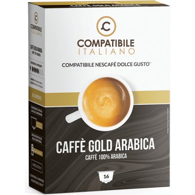 Compatibile Italiano Espresso Káva Gold Arabica pro Nescafe Dolce Gusto 16 ks – Zbozi.Blesk.cz