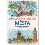 Omalovánky Pixel Art Města 30 pokladů architektury John Woodcock – Sleviste.cz