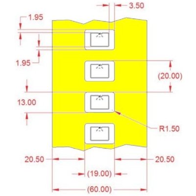 UHF RFID tag, ALN-9613 Small Item Higgs 3, 19mm x 13mm, samolepící – Zboží Živě