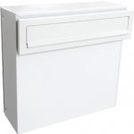 Poštovní schránka A-050 s vhozem do plotu a branky - RAL 9016 MAT. - BÍLÁ – Sleviste.cz