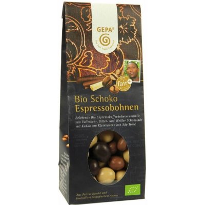 Gepa BIO kávová zrna v čokoládě 100 g – Zboží Dáma
