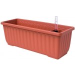 Plastia Samozavlažovací truhlík SIESTA LUX 60x20x19 cm terakota – Hledejceny.cz