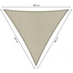 Lazy Momo shadow 3,6 x 3,6 x 3,6 m sahara písková – Zboží Dáma