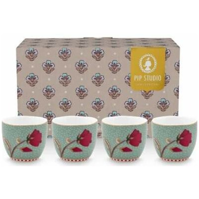 Pip Studio Blooming Tales kalíšku na vajíčko modrá sada 4 ks – Hledejceny.cz