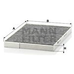 Filtr, vzduch v interiéru MANN-FILTER CUK 2620 – Hledejceny.cz