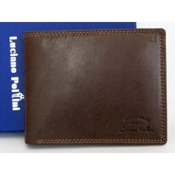 Kožená peněženka Luciano Pollini z kvalitní černé kůže