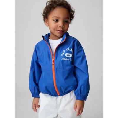 GAP Baby nepromokavá bunda s logem Windbreaker Tmavě modrá – Zbozi.Blesk.cz