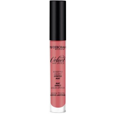 Deborah Milano tekutá matná rtěnka Fluid Velvet 02 Romantic Pink 4,5 g – Zboží Dáma