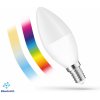 Žárovka SPECTRUM LED žárovka svíce E-14 230V 4,9W RGBW+CCT+DIM BTM SMART
