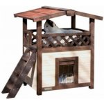 Kerbl Bravson 81529 4-Season Deluxe Zateplená bouda pro kočky 88 x 57 x 77 cm – Sleviste.cz