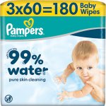 Pampers Aqua 99% Water vlhčené ubrousky 3 x 60 ks – Hledejceny.cz