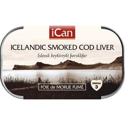 Ican Uzená Tresčí játra ve vlastním oleji 120 g – Sleviste.cz