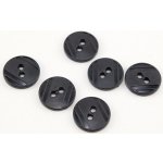 Dírkový košilový knoflík - černá - průměr 1,5 cm – Zboží Dáma