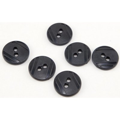 Dírkový košilový knoflík - černá - průměr 1,5 cm – Zboží Dáma