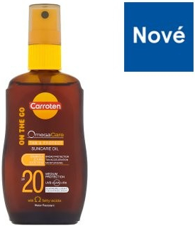 Carroten Omega Care olej na opalování a ochranu kůže SPF20 50 ml od 106 Kč  - Heureka.cz