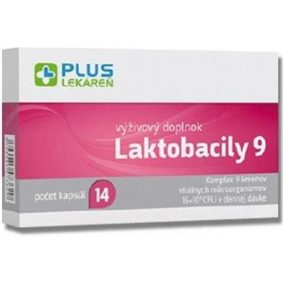 Plus Lékárna Laktobacily 9 14 kapslí – Hledejceny.cz