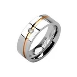Spikes USA dámský snubní ocelový prsten šíře OPR1389