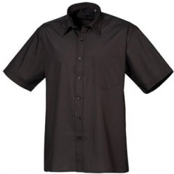 Premier Workwear pánská košile s krátkým rukávem PR202 black