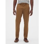 GAP kalhoty essential khakis in straight fit with GapFlex Hnědá – Sleviste.cz