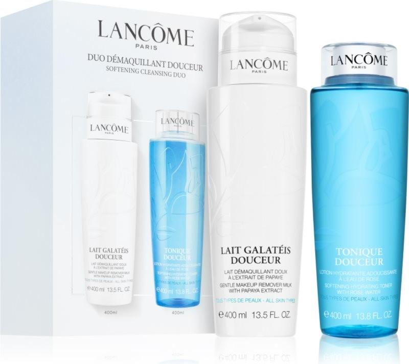 Lancôme Galatéis Douceur čisticí mléko 400 ml + čisticí voda Tonique Douceur 400 ml dárková sada