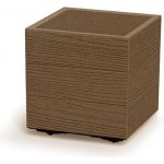 Prosperplast Květináč MADERA SQUARE eco wood 28,8 cm naturo – Zboží Mobilmania