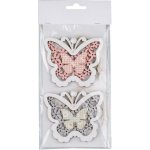 Závěs dřevo 2ks 95x85mm motýli mix, barevná – Hledejceny.cz
