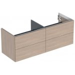 Geberit One skříňka pod umyvadlo se čtyřmi zásuvkami, 133,2x47x50,4 cm, dekor dub 505.266.00.5 – Sleviste.cz