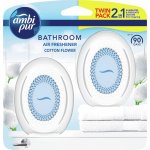 Ambi Pur Bathroom náhradní náplň Cotton Flower DUOPACK 2 x 7,5 ml – Zboží Mobilmania