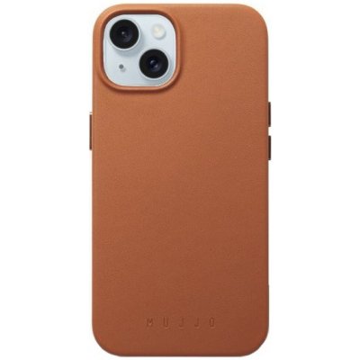 Mujjo Full Leather kožený s MagSafe iPhone 14 - hnědé