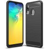 Pouzdro a kryt na mobilní telefon Samsung Pouzdro Forcell Case CARBON Samsung GALAXY A20E černé