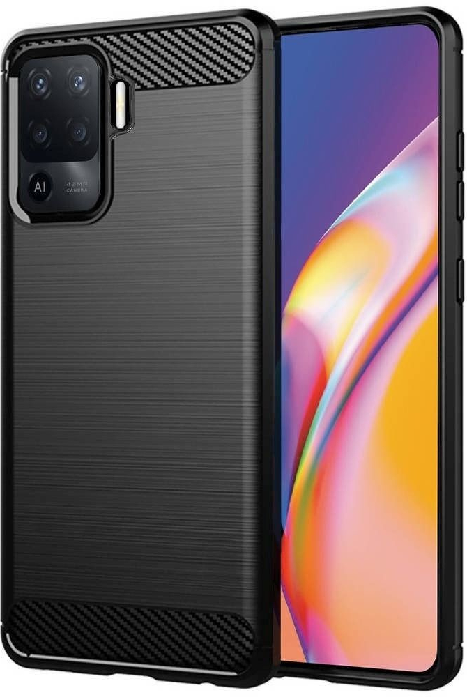 Pouzdro Forcell Carbon OPPO A94 5G / F19 Pro Plus 5G / Reno 5Z černé