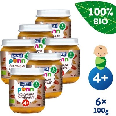 Salvest Põnn Bio Batátové pyré 6 x 125 g – Zboží Mobilmania