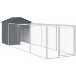 zahrada XL Psí bouda se střechou antracitová 117 x 405 x 123 cm – Hledejceny.cz