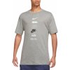 Pánské Tričko Nike NSW TEE CLUB HDY PK4 tričko s krátkým rukávem šedá
