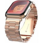 SWISSTEN ŘEMÍNEK PRO APPLE WATCH KOVOVÝ 38/40/41 mm RŮŽOVO ZLATÝ 46000303 – Zboží Mobilmania