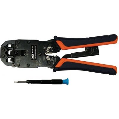 NG TOOL Kleště NL 246 325 lisovací pro datové konektory 4P2C, 4P4C, 6P4C, 6P6C, 8P8C, 10P10C NL 246 325 – Sleviste.cz