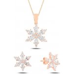 Olivie stříbrná sada VLOČKA ROSE 5229 – Zboží Dáma