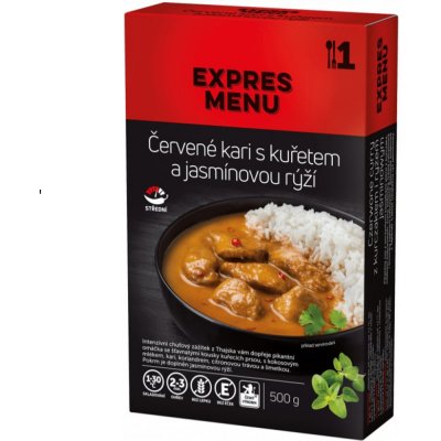 EXPRES MENU Červené kari s kuřetem a jasmínovou rýží 500 g – Zboží Mobilmania