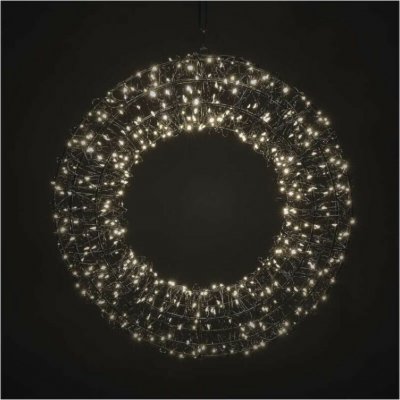 EMOS LED vánoční věnec 480 LED venkovní i vnitřní teplá bílá – Sleviste.cz