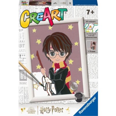 RAVENSBURGER CreaArt Harry Potter kreativní set s barvičkami v krabici