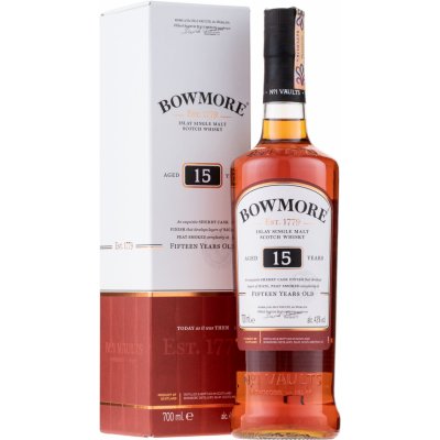 Bowmore Darkest 15y 43% 0,7 l (kazeta) – Zbozi.Blesk.cz