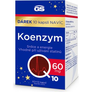 GS Koenzym Q10 60mg 60+10 kapslí 2023