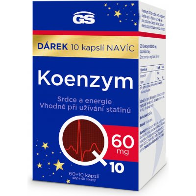 GS Koenzym Q10 60mg 60+10 kapslí 2023 – Sleviste.cz