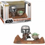 Funko Pop! 390 Star Wars The Mandalorian Mandalorian & The Child Baby Yoda 15 cm – Hledejceny.cz