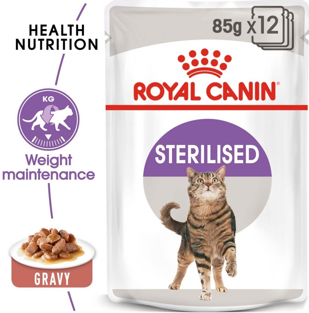 Royal Canin Sterilised v omáčce pro kastrované kočky 12 x 85 g
